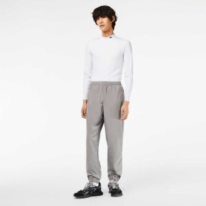 Lacoste Track Pants with GPS Coordinates Grey | ZBG-950821