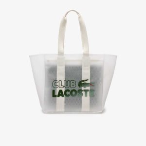 Lacoste Transparent Tote Transparent Blc Estragon | UJN-921750