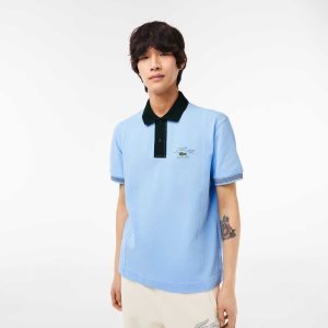 Lacoste Two-Tone Organic Cotton Polo Blue / Green | CIZ-642035