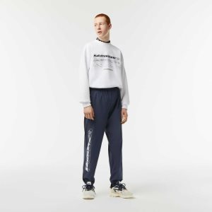 Lacoste Waterproof Stretch Track Pants Blue | TBP-673025