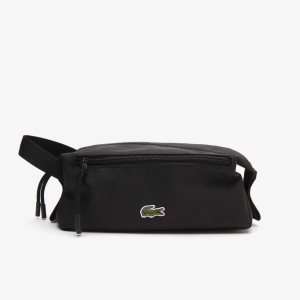 Lacoste Zippered Toiletry Bag Black | FOX-540639