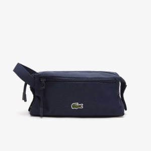 Lacoste Zippered Toiletry Bag Peacoat | UHO-601849