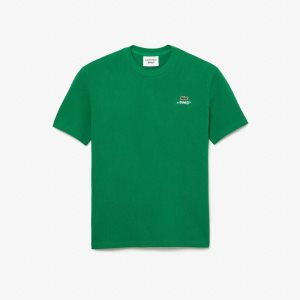 Lacoste x AWAKE NY Logo Cotton Pique T-shirt Green | BMN-167924