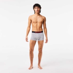 Lacoste x Netflix Branded Trunks White / Black | NDB-963278