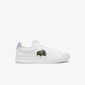 Lacoste x Netflix Bridgerton Carnaby Piquee Sneakers White/Light Blue | JQB-637809