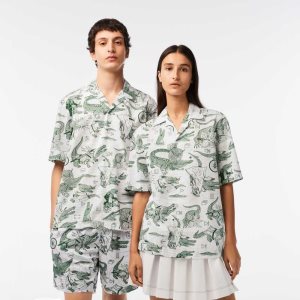 Lacoste x Netflix Short Sleeve Printed Shirt Multicolor | IHS-574369