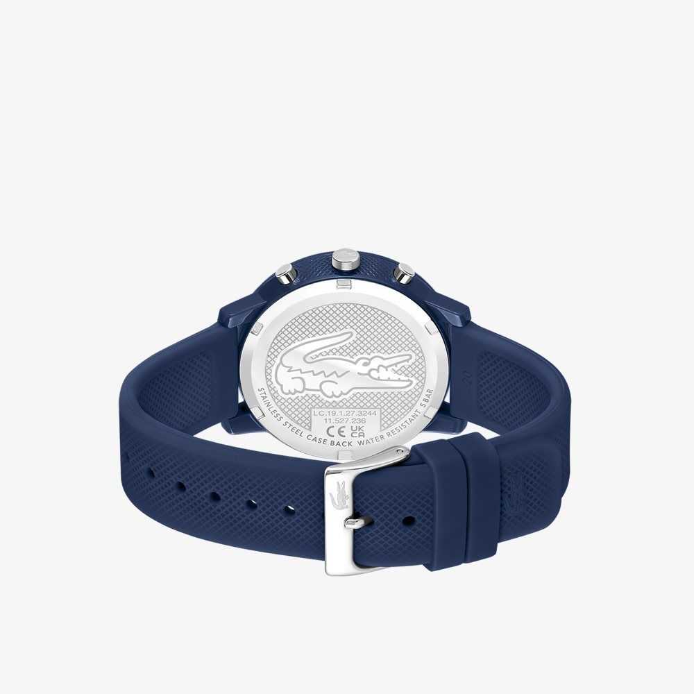 Lacoste 12.12 Chrono Watch Blue Silicone Blue | JEZ-067395