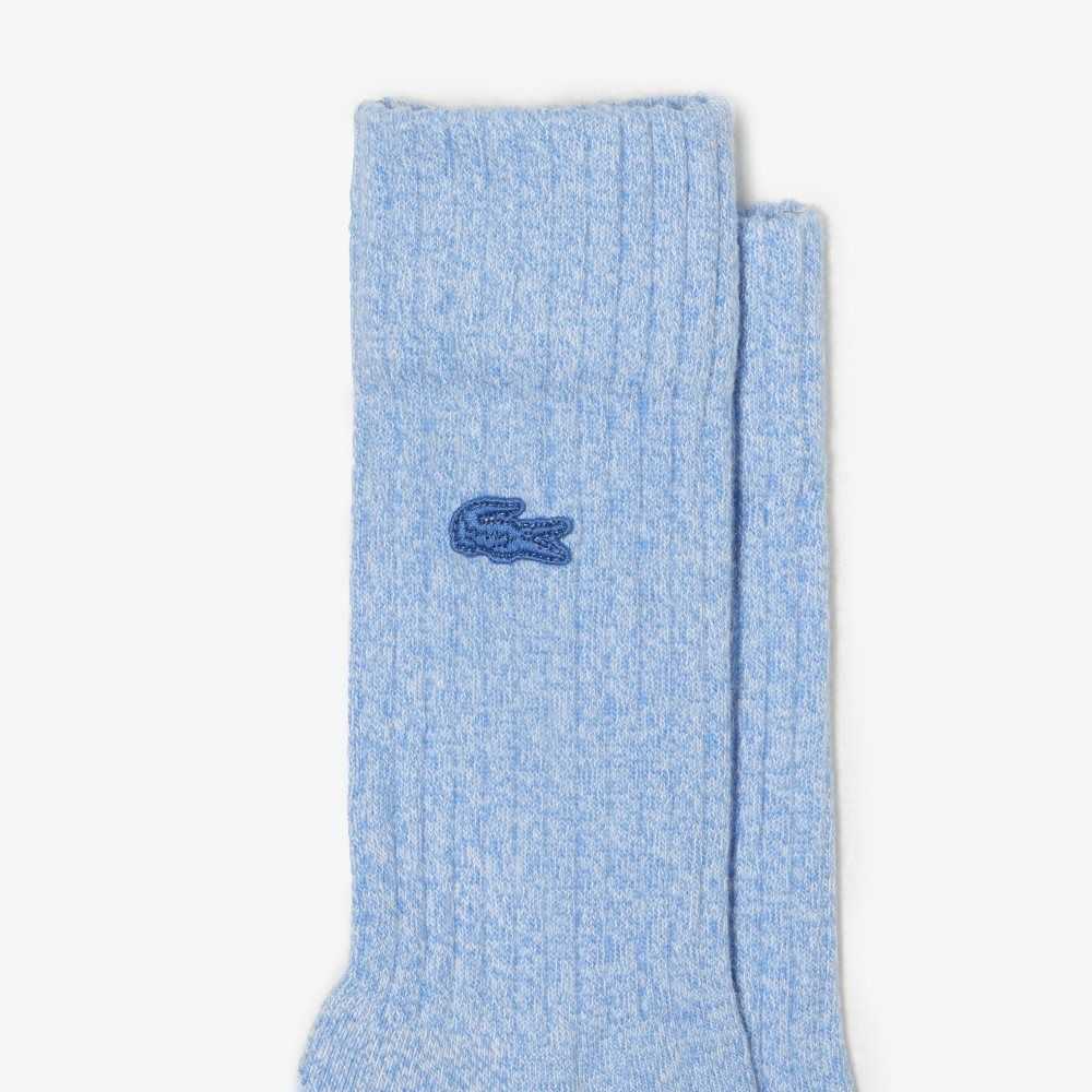 Lacoste 3-Pack Organic Cotton Socks Blue / Pink / Yellow | ELD-175603