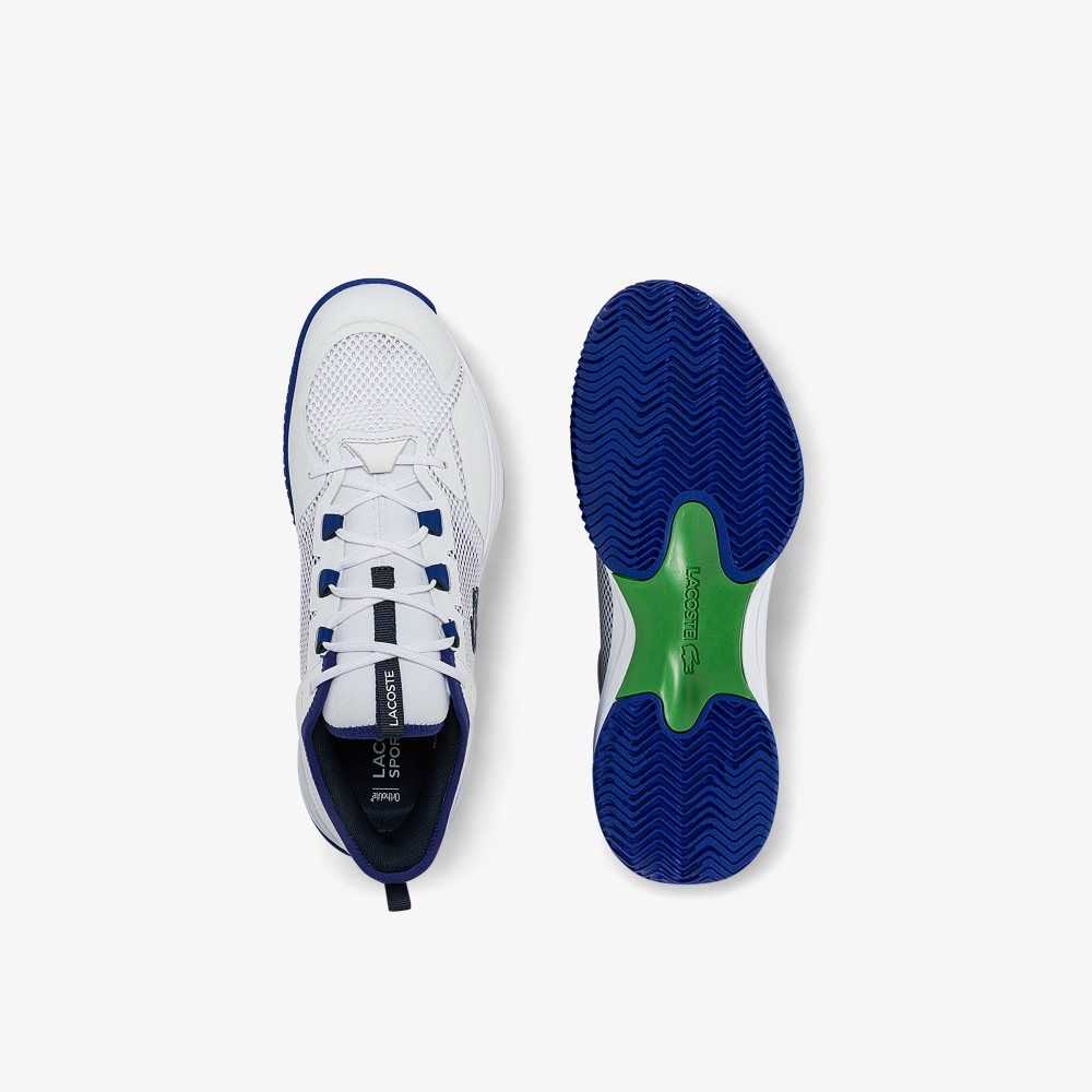 Lacoste AG-LT21 Tennis Shoes White/Blue | HWI-193485