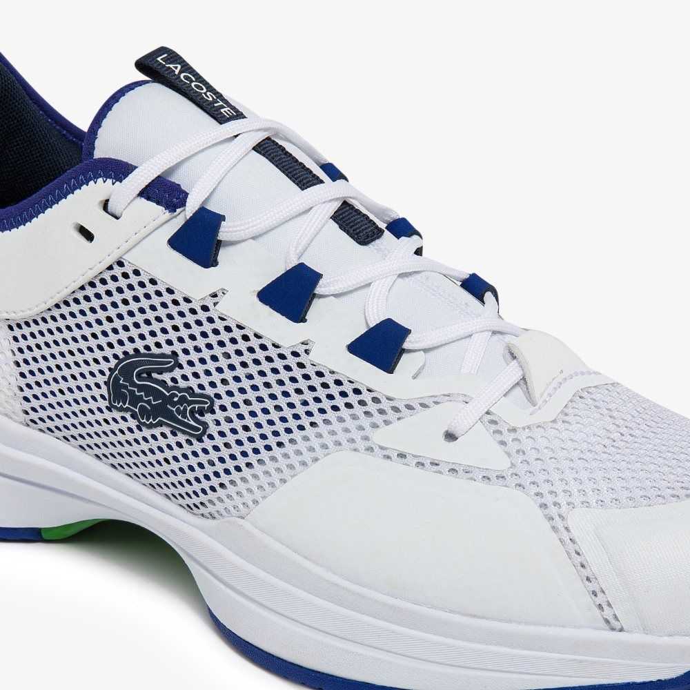 Lacoste AG-LT21 Tennis Shoes White/Blue | HWI-193485