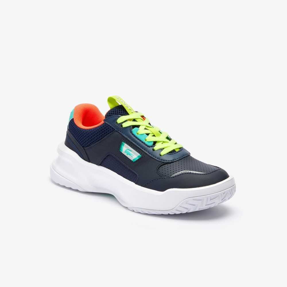 Lacoste Ace Lift Leather Sneakers Nvy/Trqs | HFK-852476