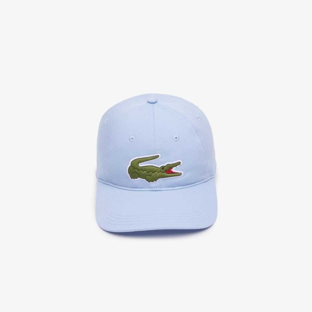 Lacoste Adjustable Organic Cotton Twill Cap Blue | CEQ-978203