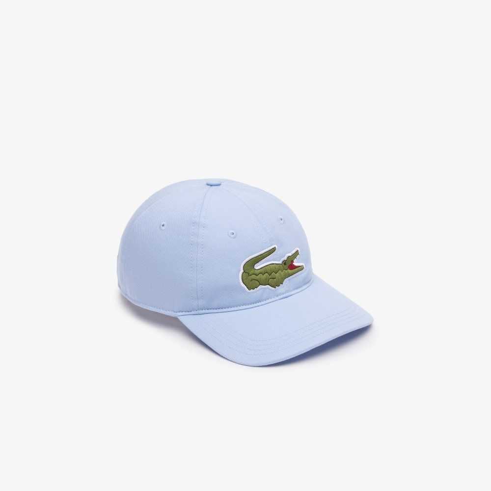 Lacoste Adjustable Organic Cotton Twill Cap Blue | CEQ-978203