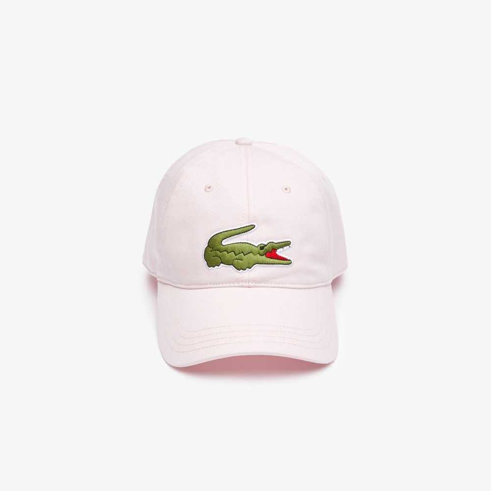 Lacoste Adjustable Organic Cotton Twill Cap Light Pink | CQU-903548