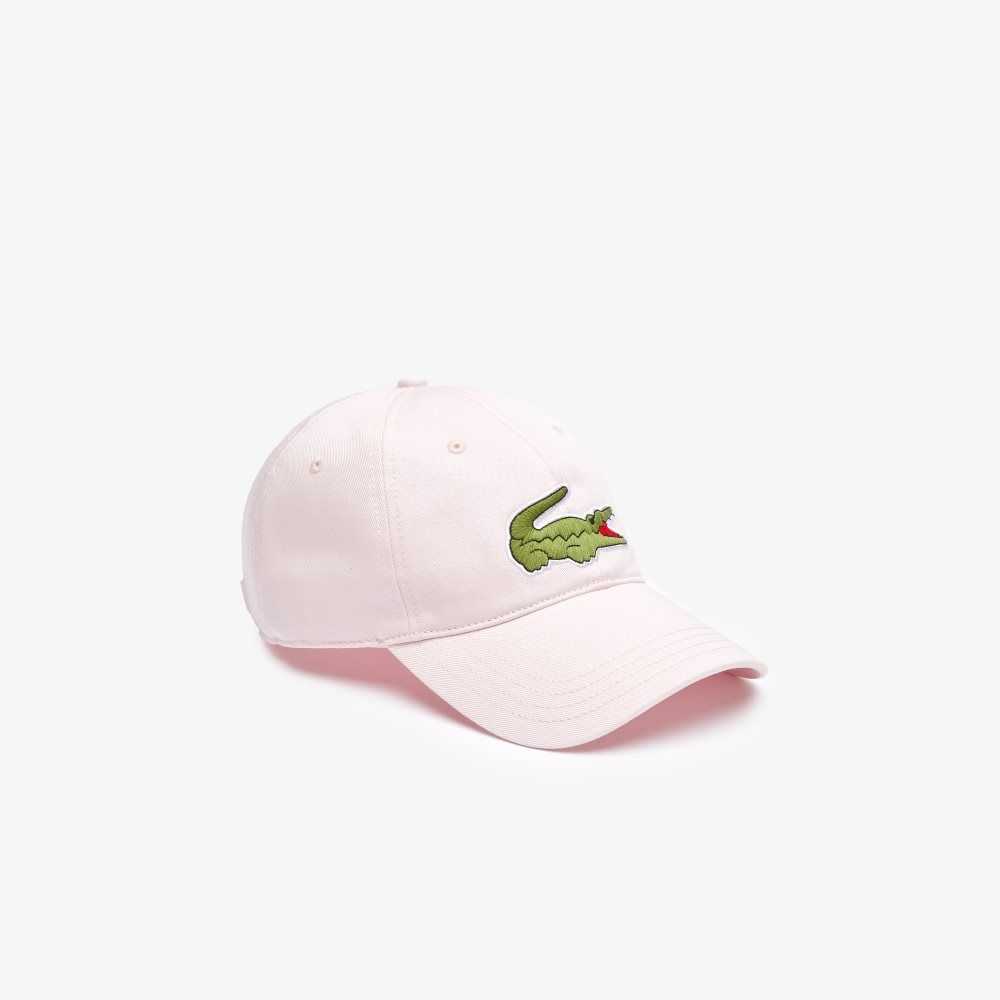 Lacoste Adjustable Organic Cotton Twill Cap Light Pink | CQU-903548