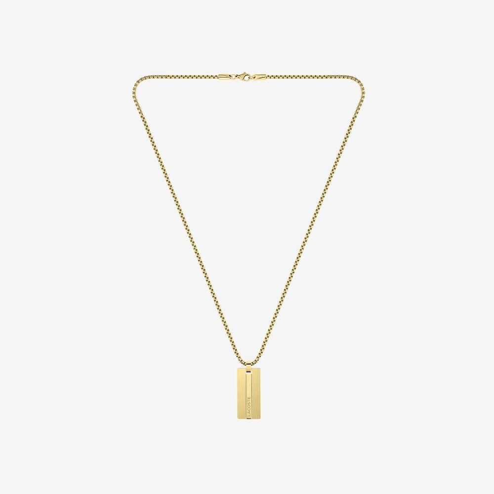 Lacoste Adventurer Necklace Yellow Gold | QYH-189650