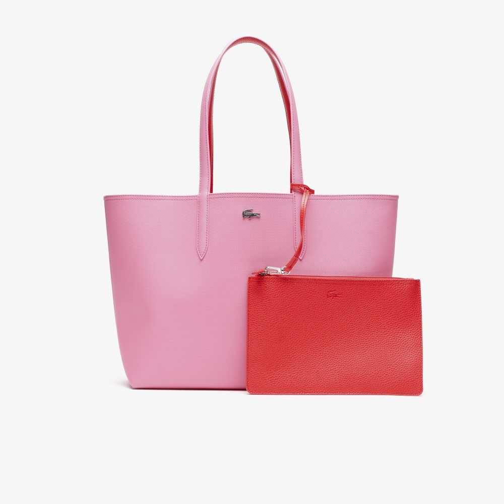 Lacoste Anna Reversible Bicolor Tote Bag Reseda Corrida | ETP-389421