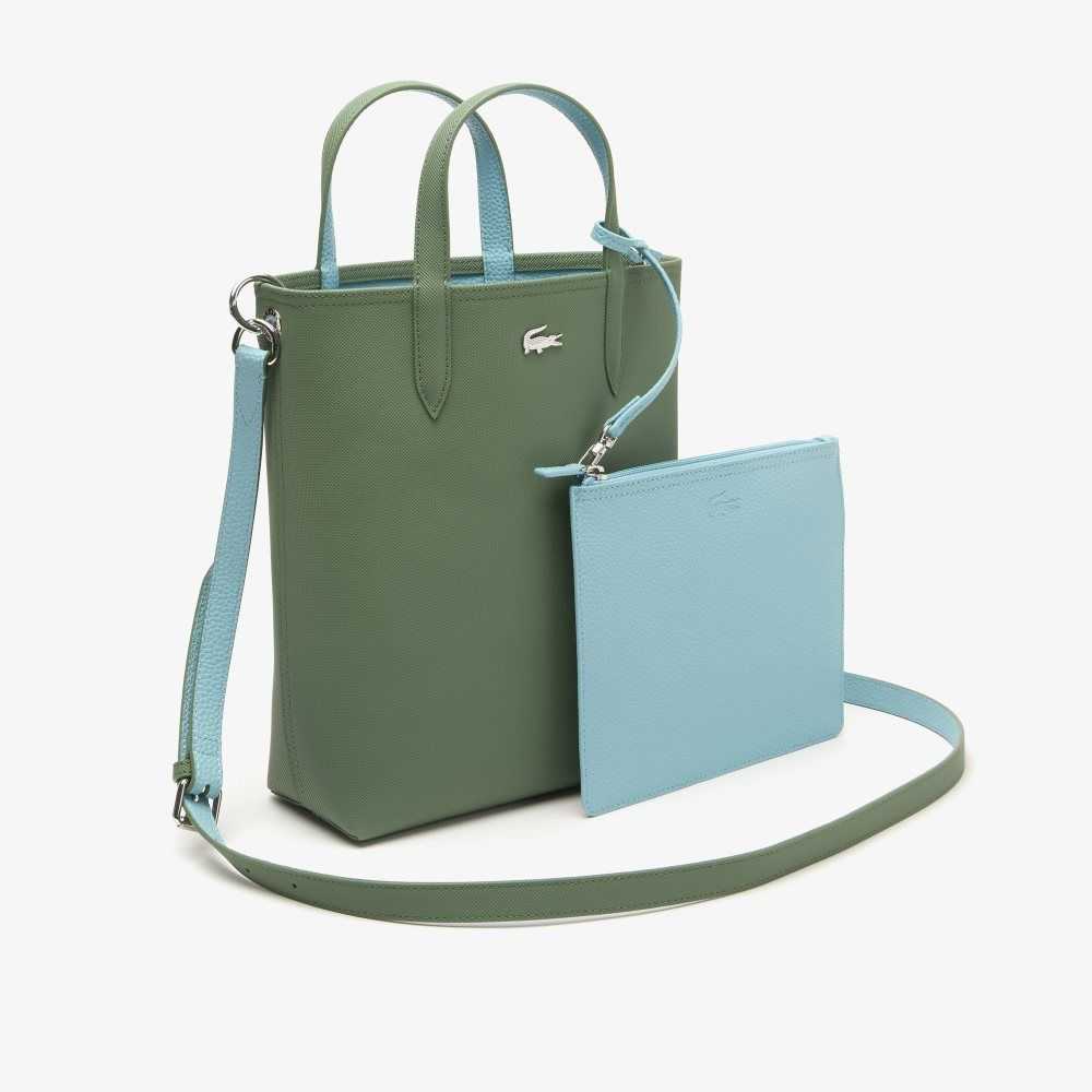 Lacoste Anna Reversible Coated Canvas Tote Bag Frene Littoral | ARX-143708