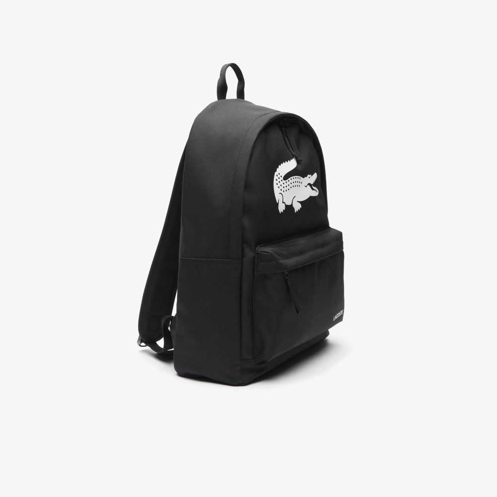 Lacoste Backpack with Laptop Pocket Black | KBQ-230895