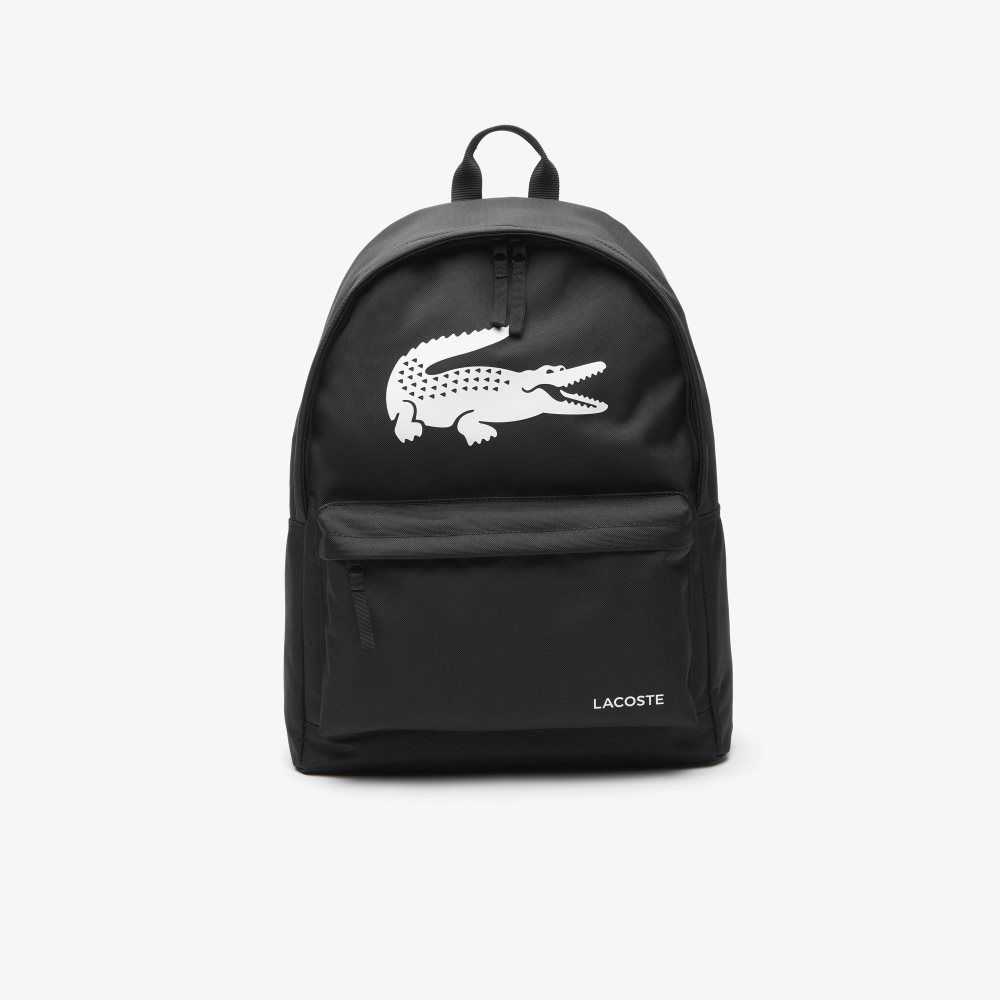 Lacoste Backpack with Laptop Pocket Black | KBQ-230895