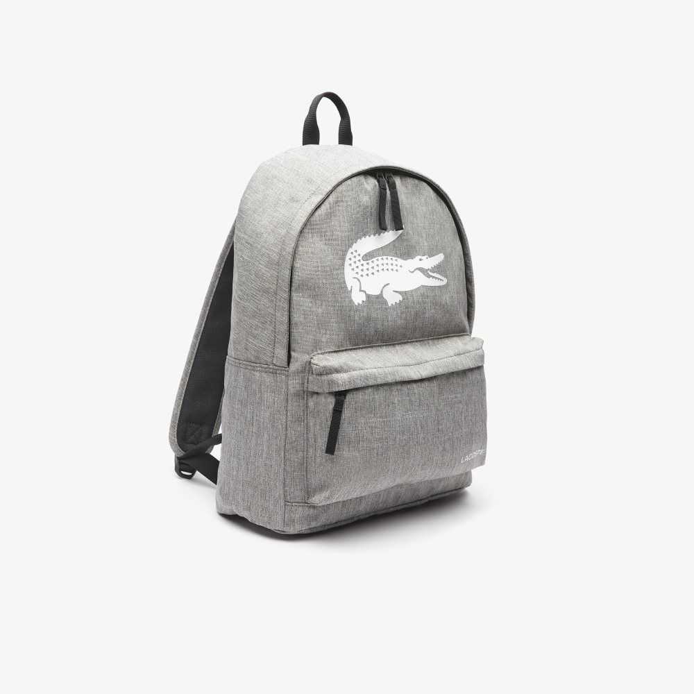 Lacoste Backpack with Laptop Pocket Gris Chine | PTZ-657204