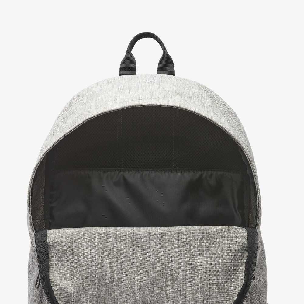 Lacoste Backpack with Laptop Pocket Gris Chine | PTZ-657204