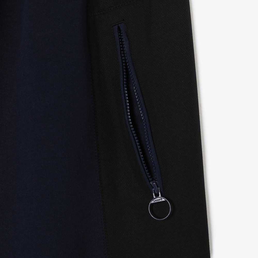 Lacoste Badge Colorblock Trackpants Navy Blue / Black | WTE-985706