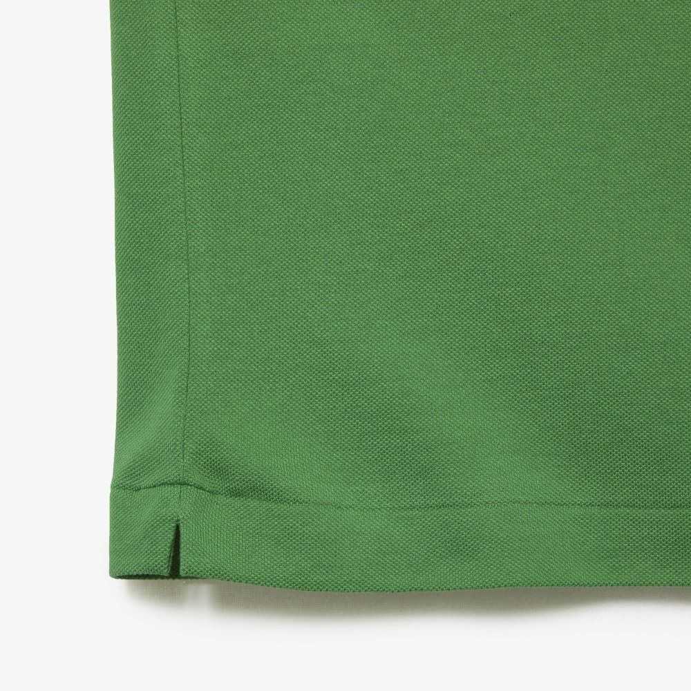 Lacoste Big Fit Cotton Petit Pique Polo Green | NQG-078192