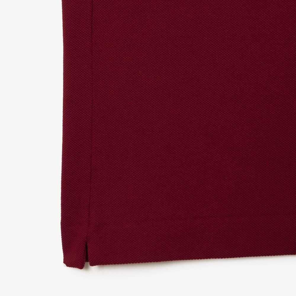 Lacoste Big Fit Cotton Petit Pique Polo Bordeaux | QTX-937046