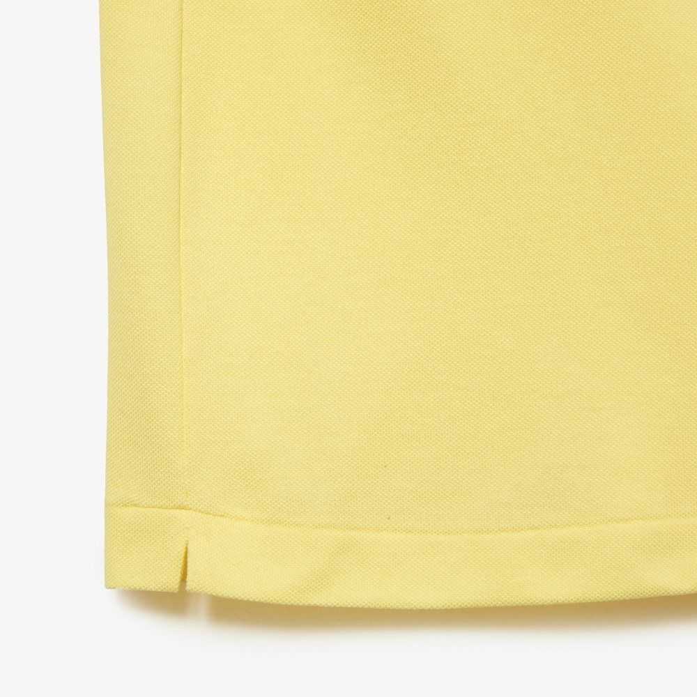 Lacoste Big Fit Cotton Petit Pique Polo Yellow | UKM-015462