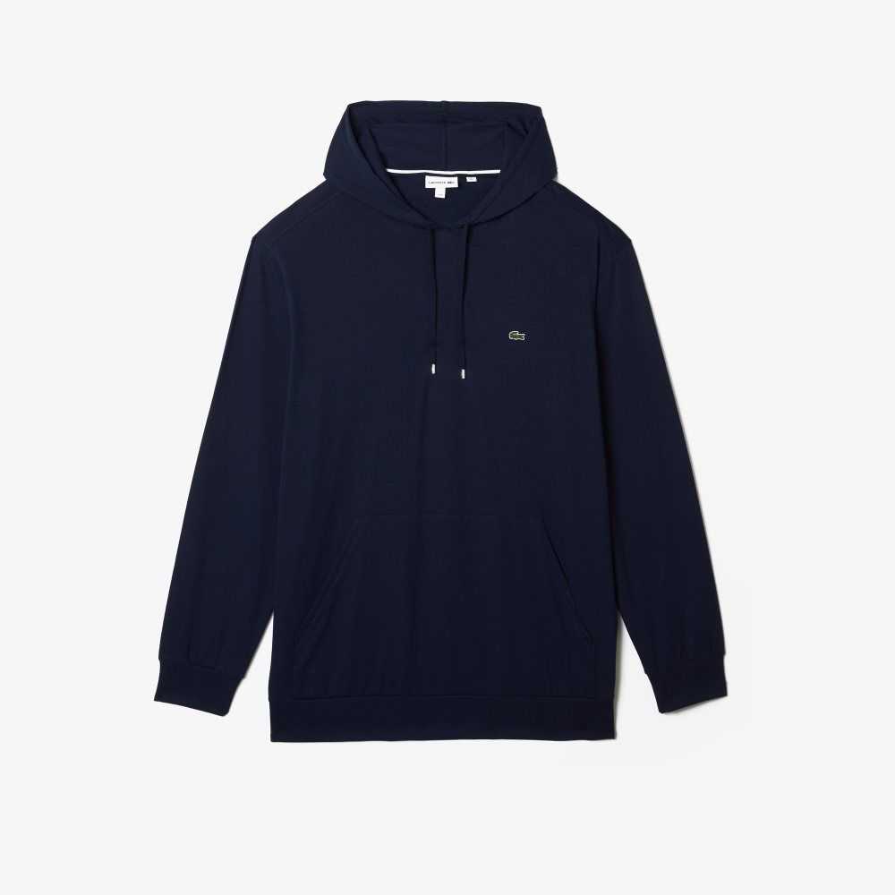 Lacoste Big Fit Hooded T-Shirt Navy Blue | FAC-083592