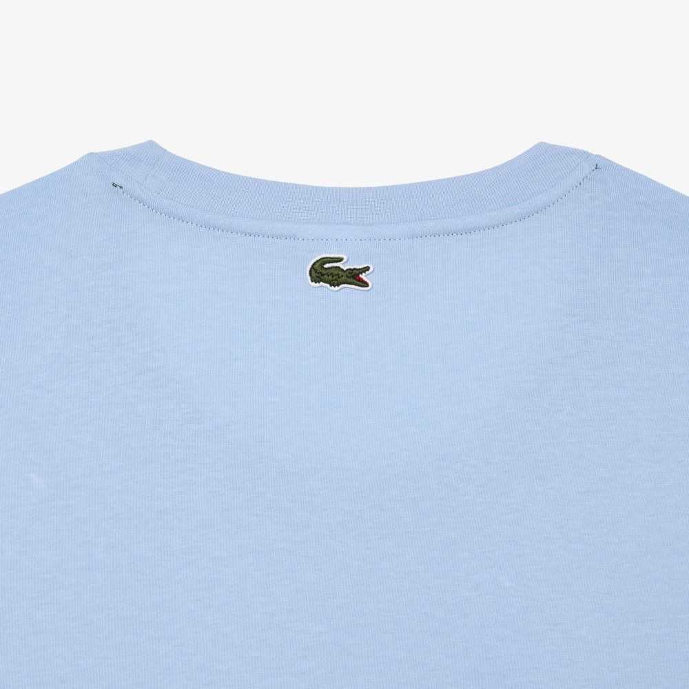 Lacoste Big Fit Jersey T-Shirt Blue | OSP-890124