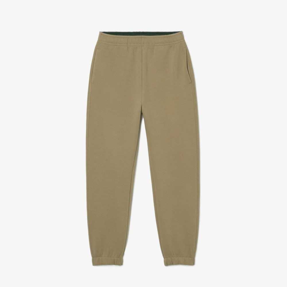 Lacoste Blended Cotton Joggers Beige | GKO-029436