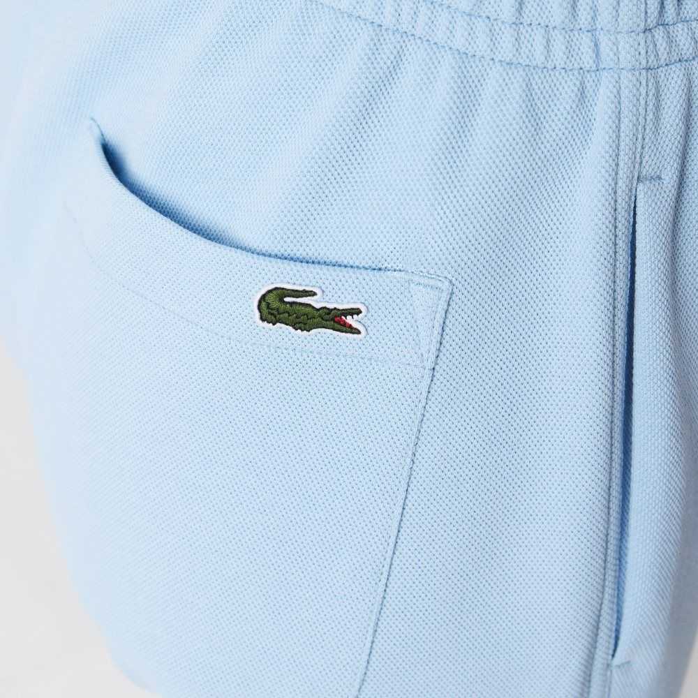 Lacoste Blended Cotton Joggers Blue | NJU-168372