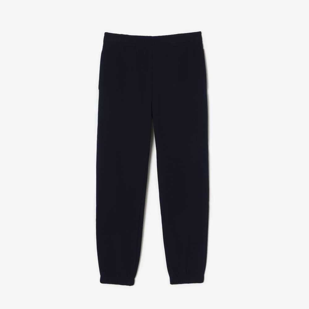 Lacoste Blended Cotton Joggers Navy Blue | QPG-458137