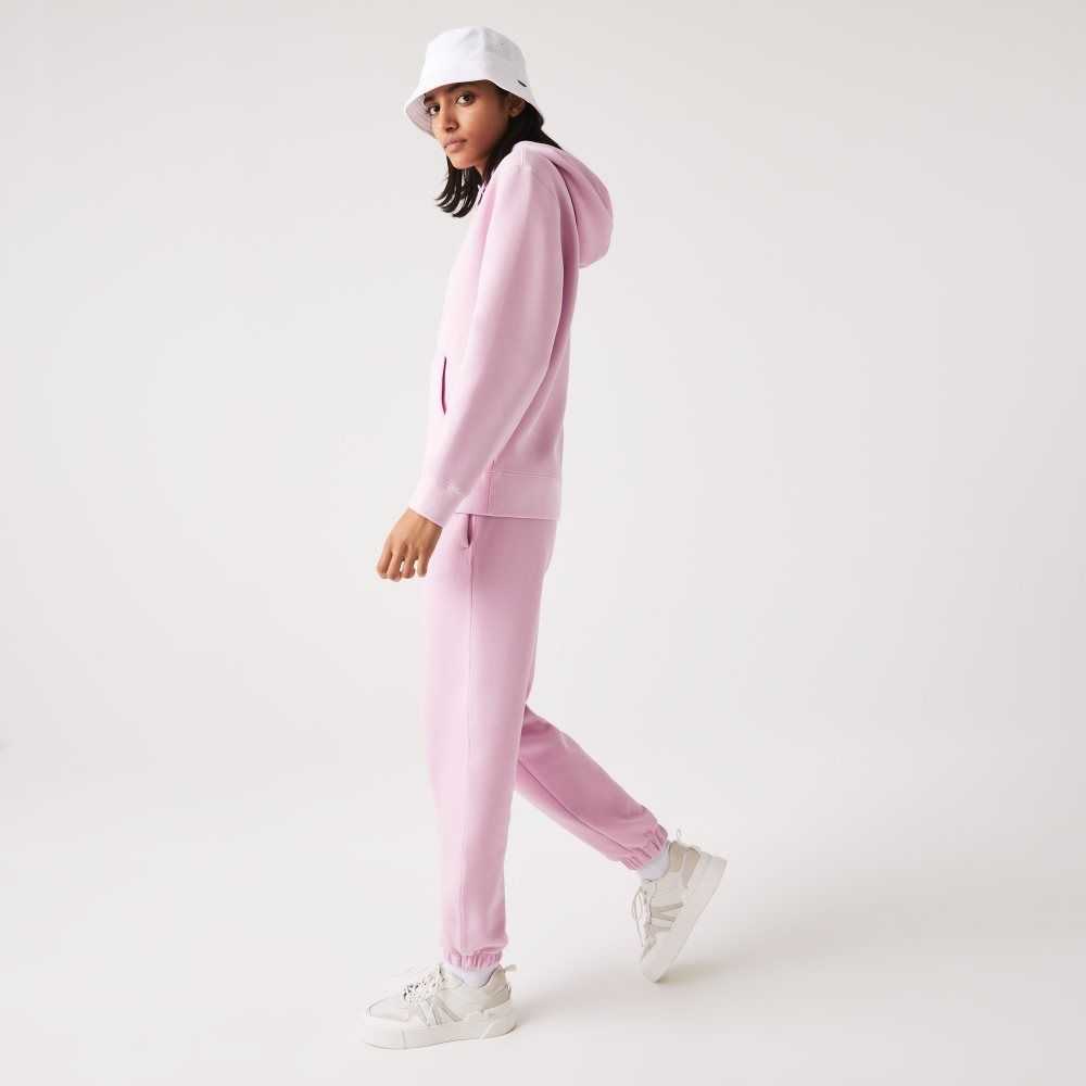 Lacoste Blended Cotton Joggers Pink | DWY-246890