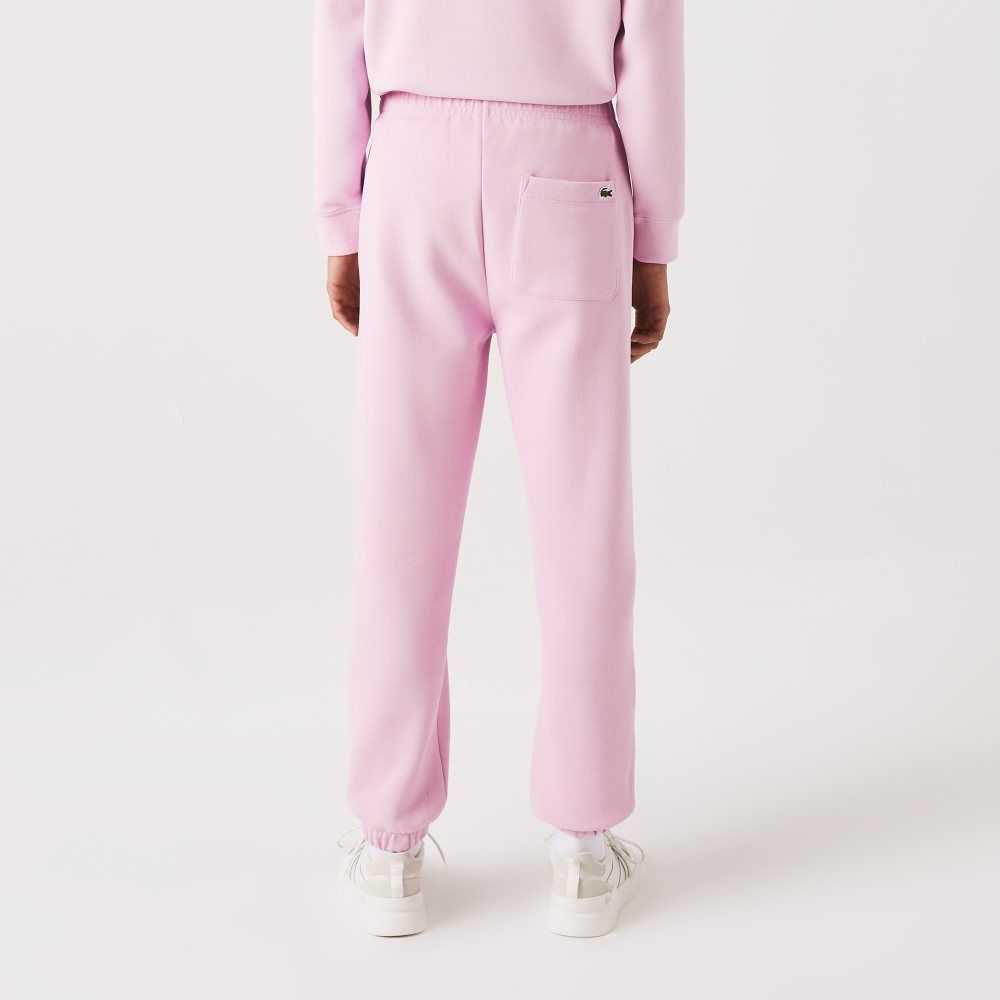 Lacoste Blended Cotton Joggers Pink | DWY-246890