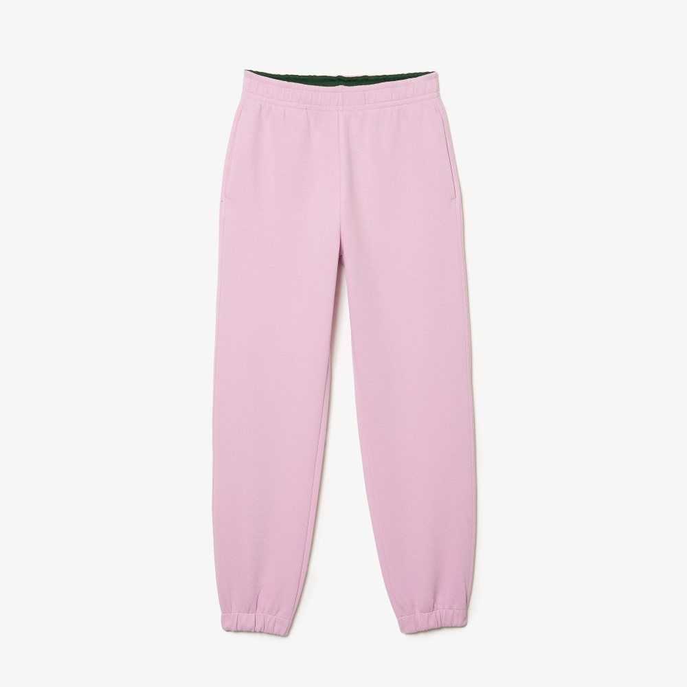 Lacoste Blended Cotton Joggers Pink | DWY-246890