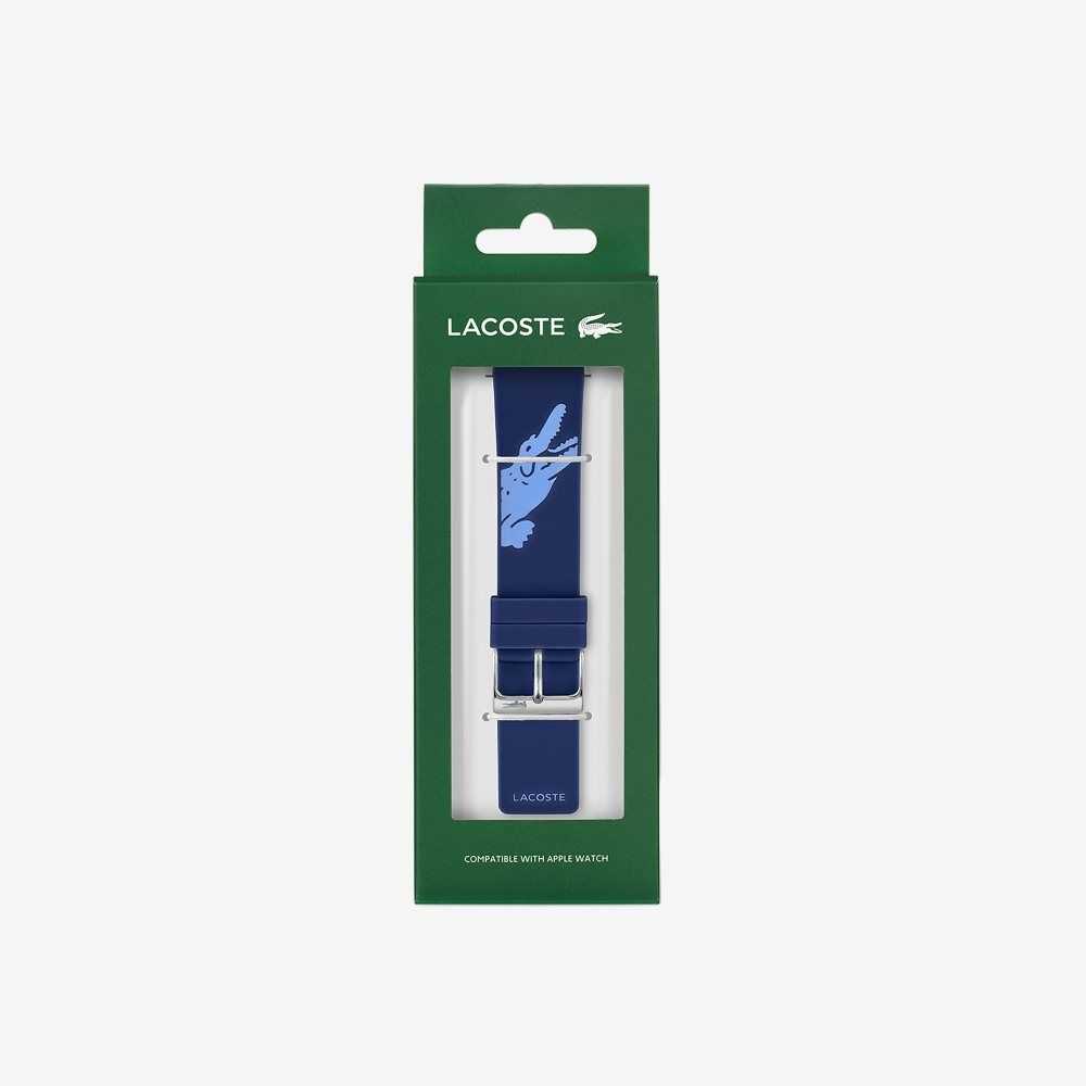 Lacoste Blue Strap For Apple Watch Blue | IGJ-397485