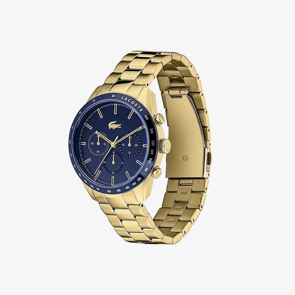 Lacoste Boston Chronograph Ionic Gold Plated Watch Gold | QWM-679584