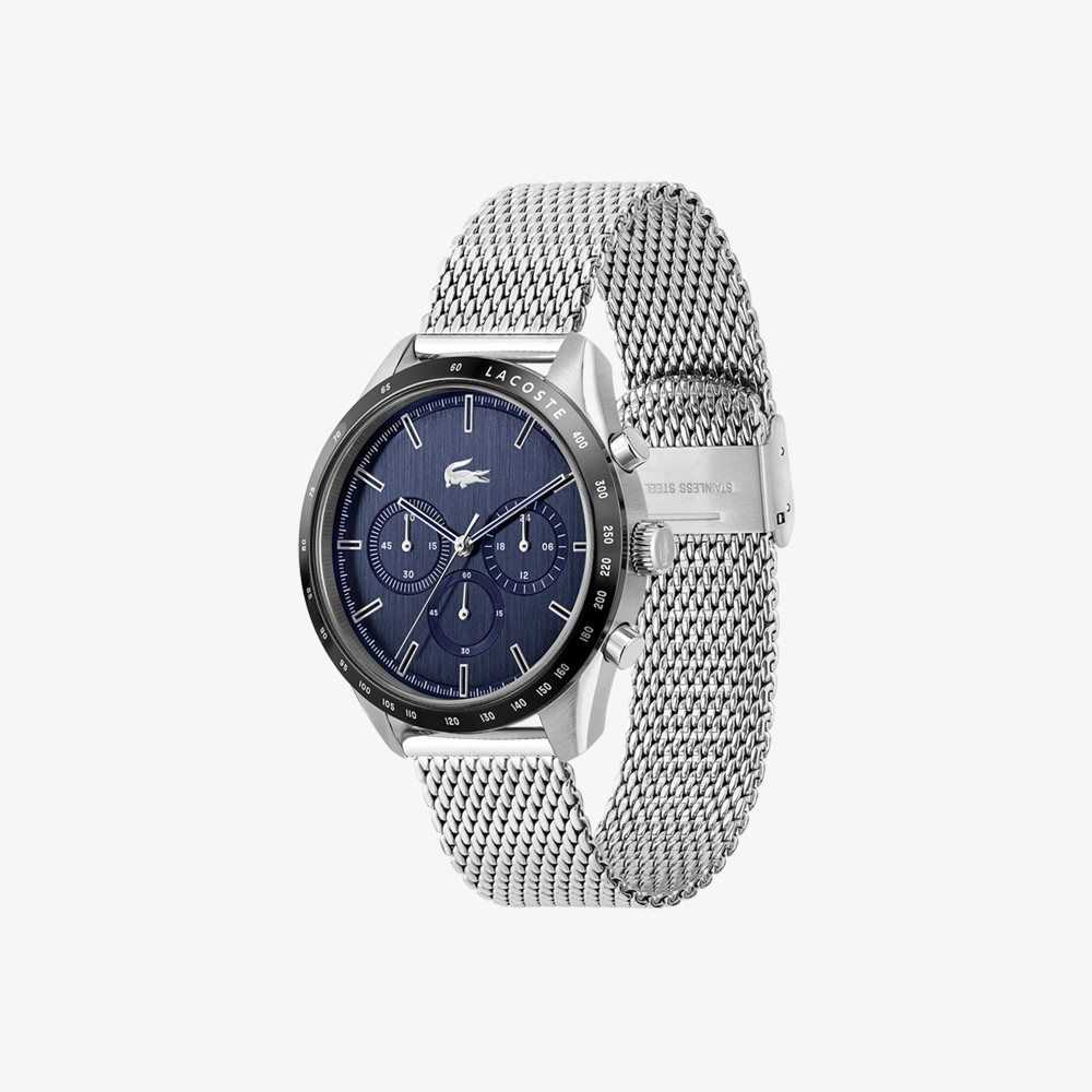 Lacoste Boston Stainless Steel Chronograph Watch Grey | BTW-684902