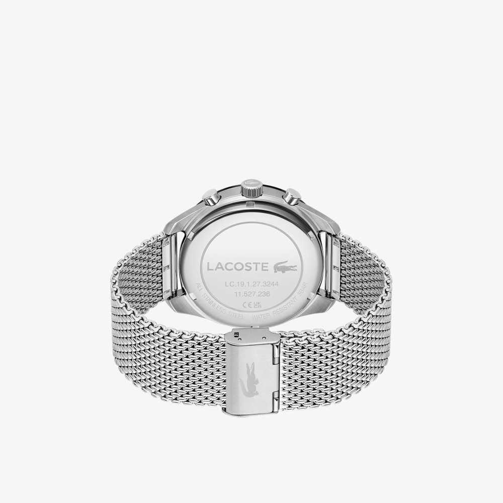 Lacoste Boston Stainless Steel Chronograph Watch Grey | BTW-684902