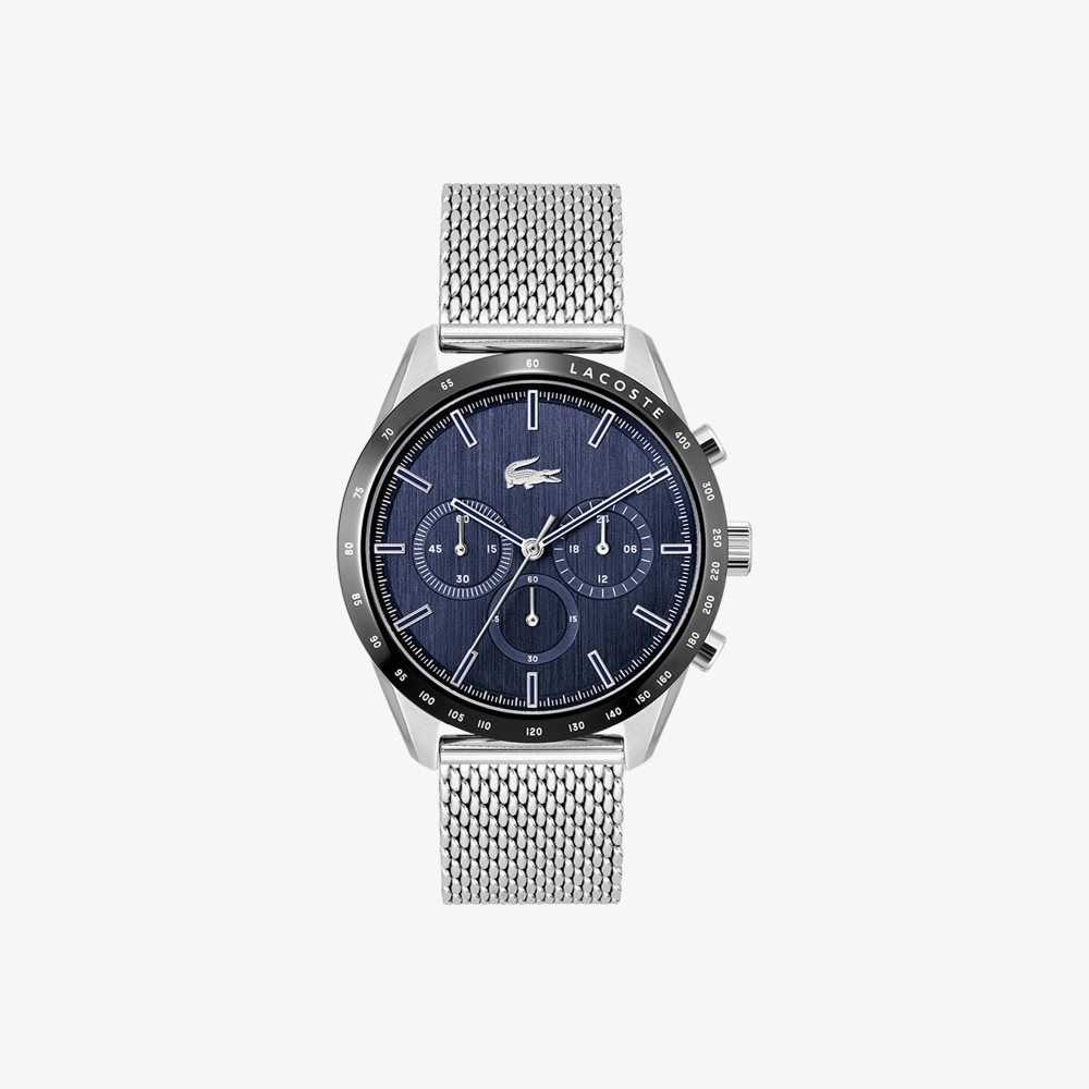 Lacoste Boston Stainless Steel Chronograph Watch Grey | BTW-684902