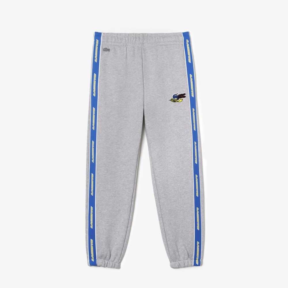 Lacoste Branded Band Trackpants Grey Chine | HJY-413298