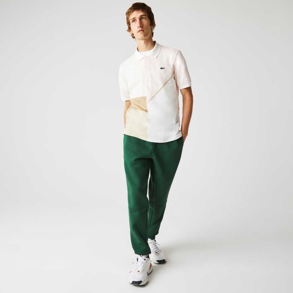 Lacoste Branded Bands Skinny Fleece Jogging Pants Green | ASH-327461