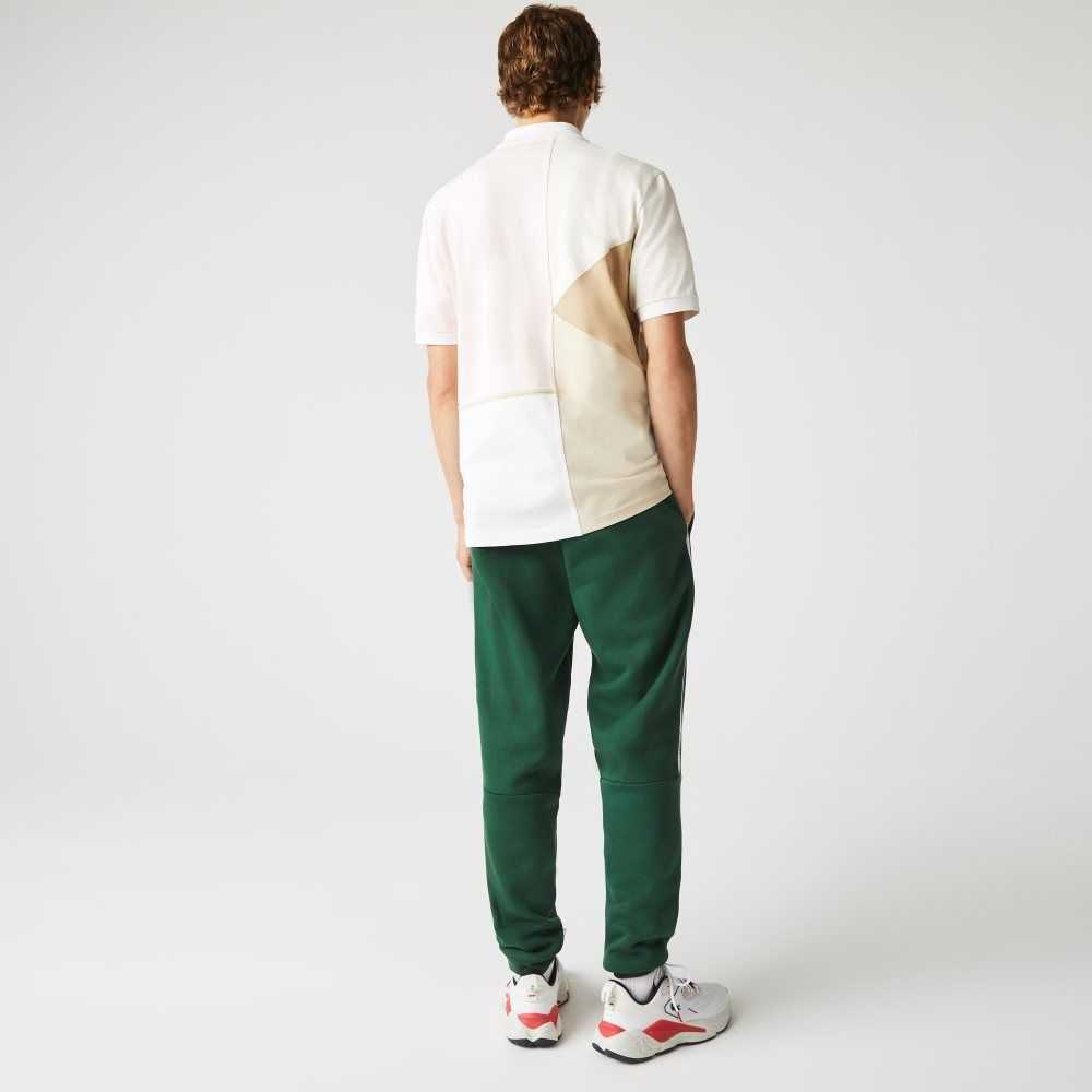 Lacoste Branded Bands Skinny Fleece Jogging Pants Green | ASH-327461