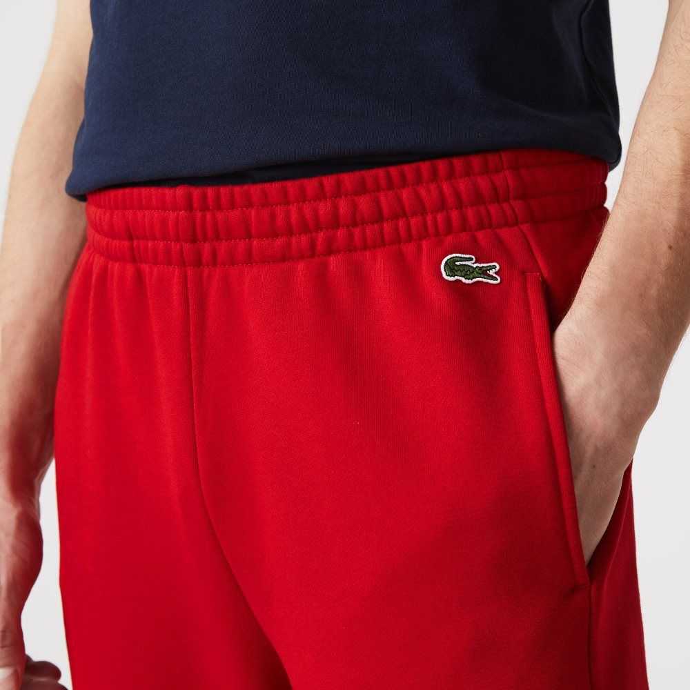 Lacoste Branded Colorblock Fleece Jogging Pants Red / Beige / Navy Blue | RFJ-158467