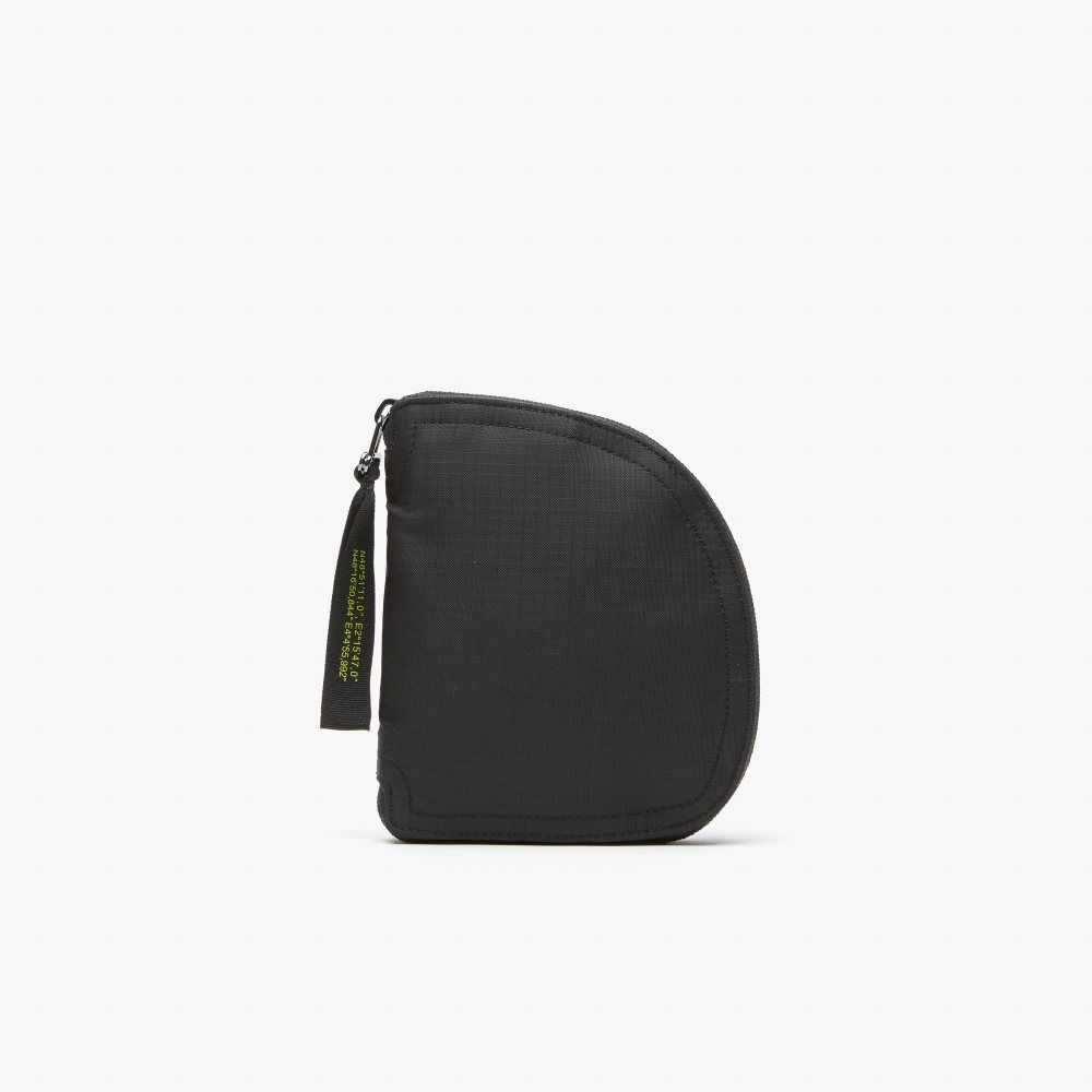 Lacoste Branded Foldable Backpack Noir Lime | PHJ-054298