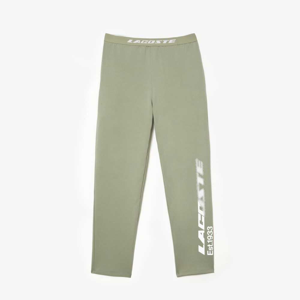 Lacoste Branded Leg Track Pants Khaki Green | APS-943687