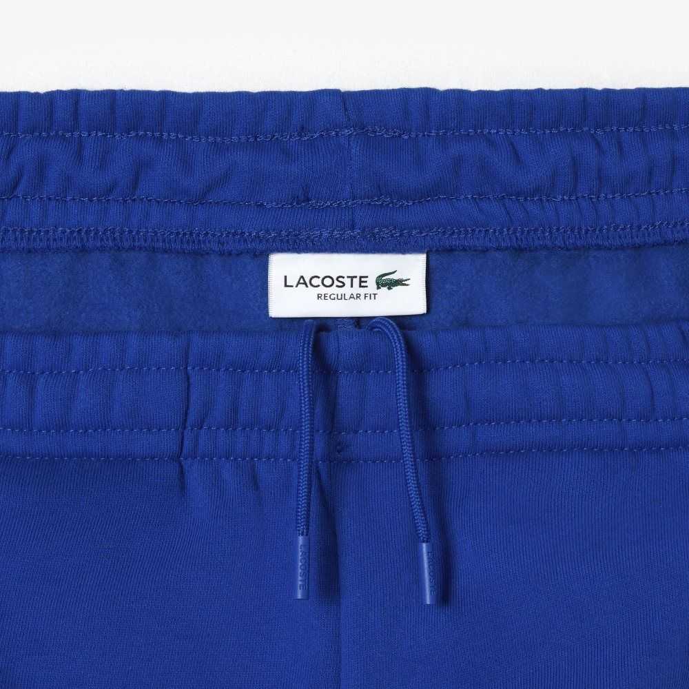 Lacoste Brushed Fleece Colorblock Shorts Blue / Navy Blue / White | UXV-089276